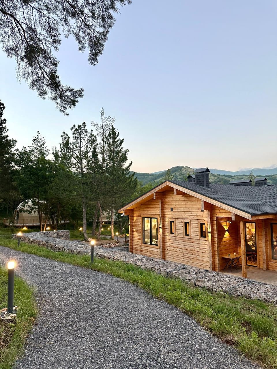 Property building, Restaurant/places to eat, Natural landscape