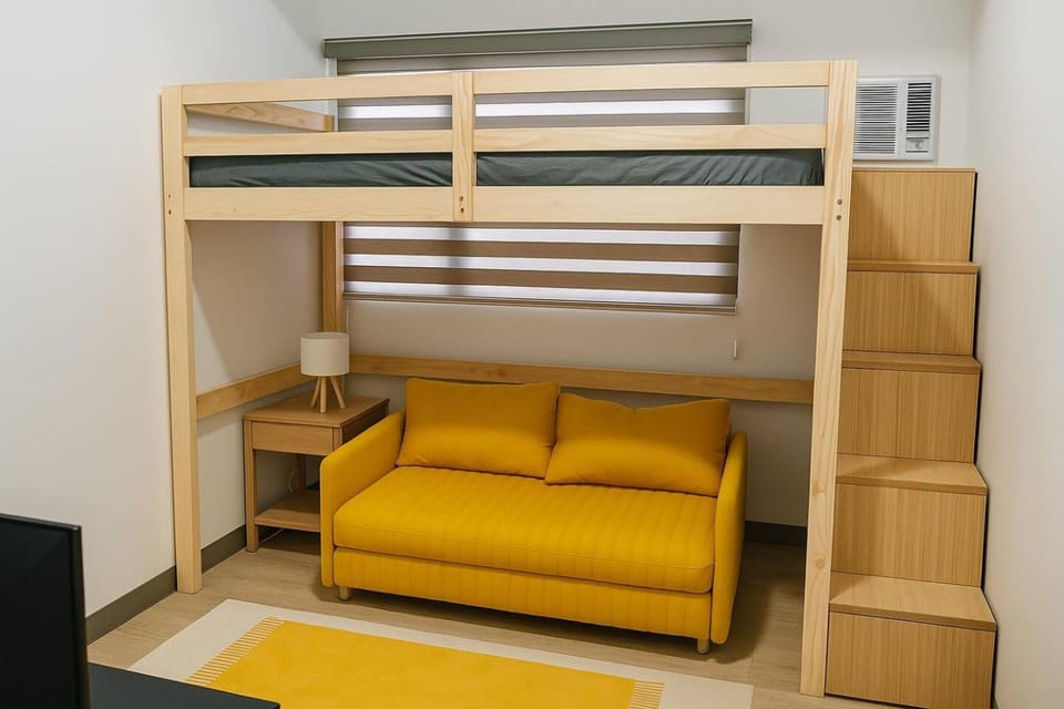 Spacious 2BR Makati Condo MRT WiFi Washer Apartment in Pasay