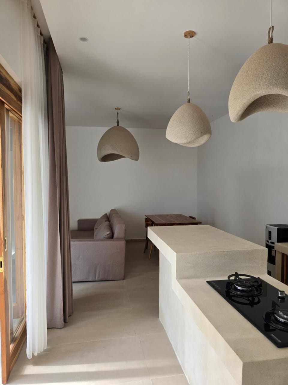 Kitchen or kitchenette, Living room