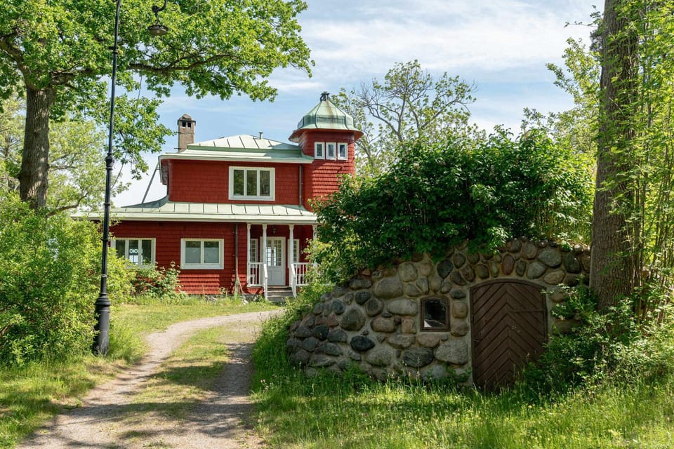 Historic Waterfront House Lidingo with Private Dock House in Stockholm
