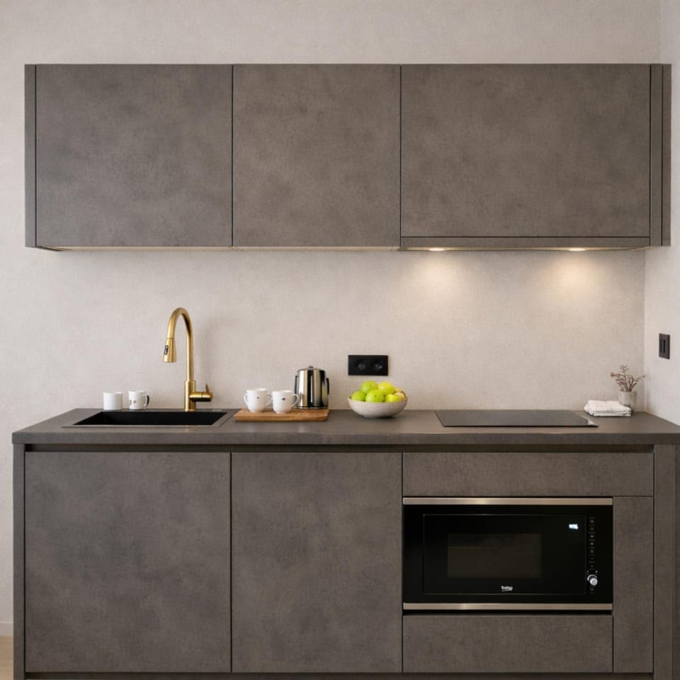Kitchen or kitchenette, kitchen