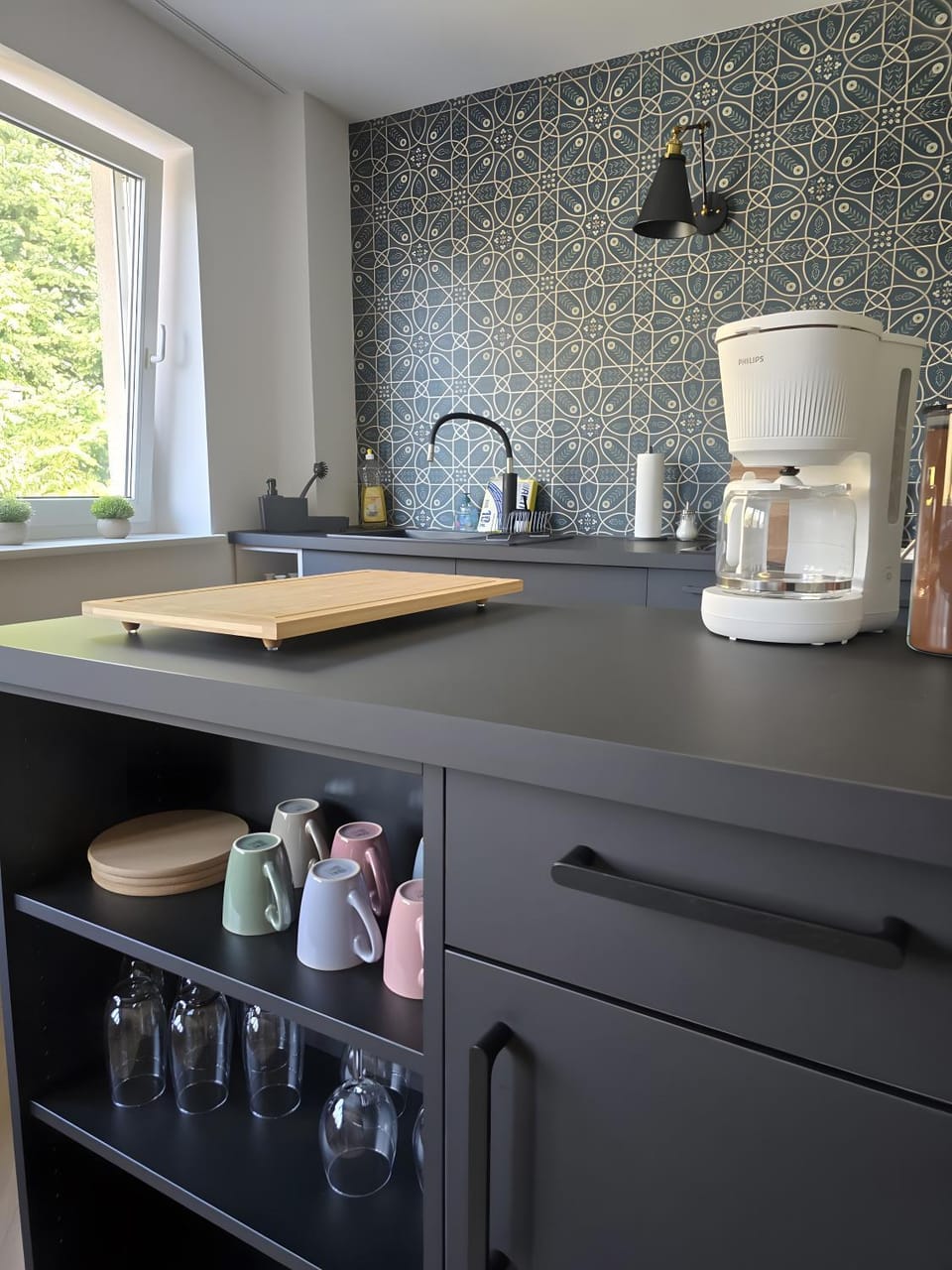 Kitchen or kitchenette, Living room