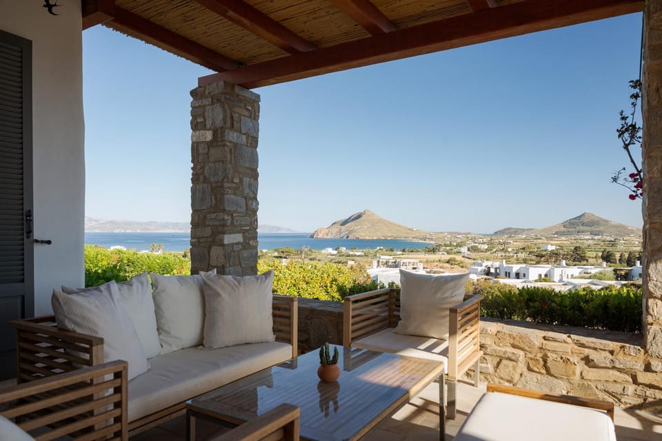 Property building, Patio, Day, View (from property/room), Balcony/Terrace, Mountain view, Sea view