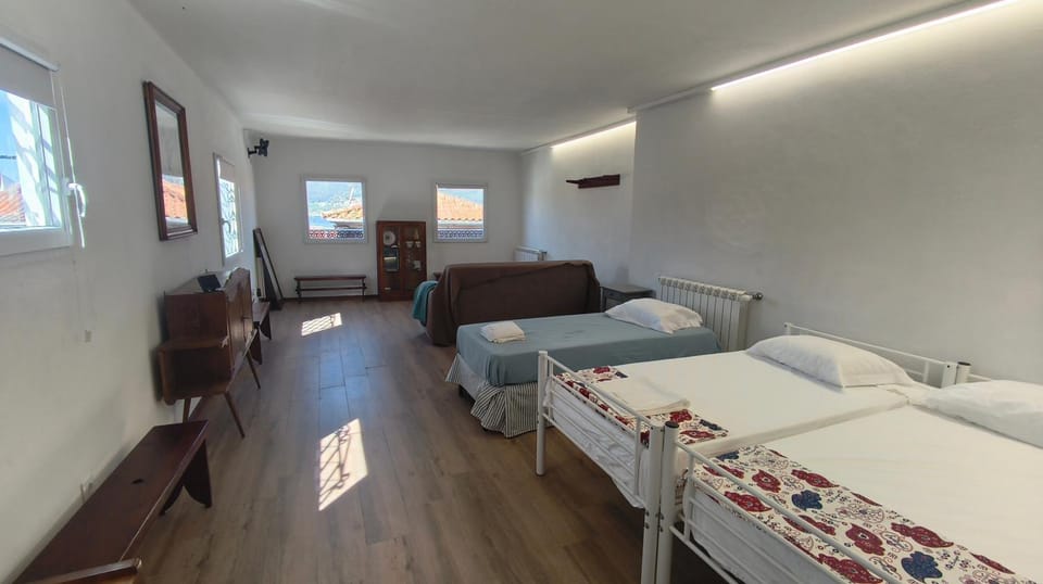 Property building, Living room, Bedroom