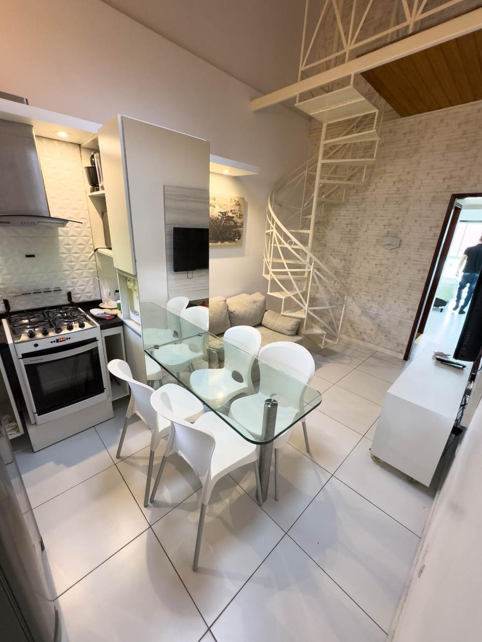 Kitchen or kitchenette, Living room, Dinner