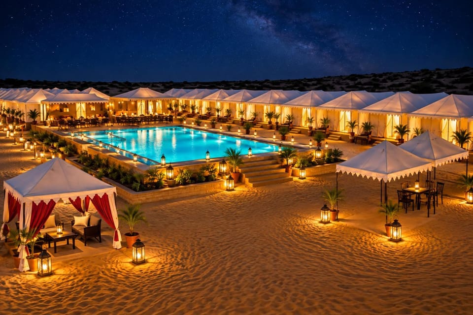Night, Swimming pool