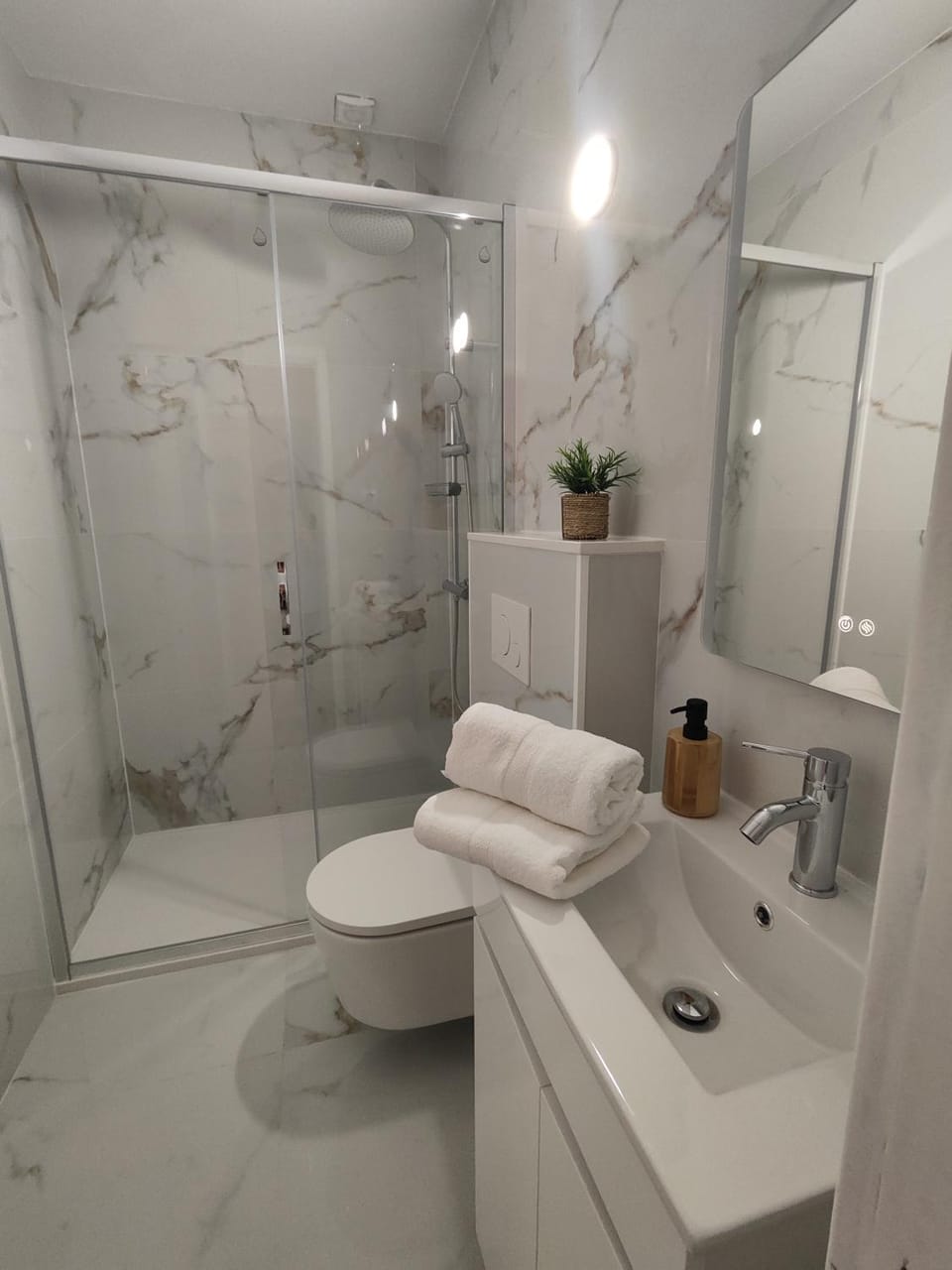 Shower, Toilet, Bathroom, towels