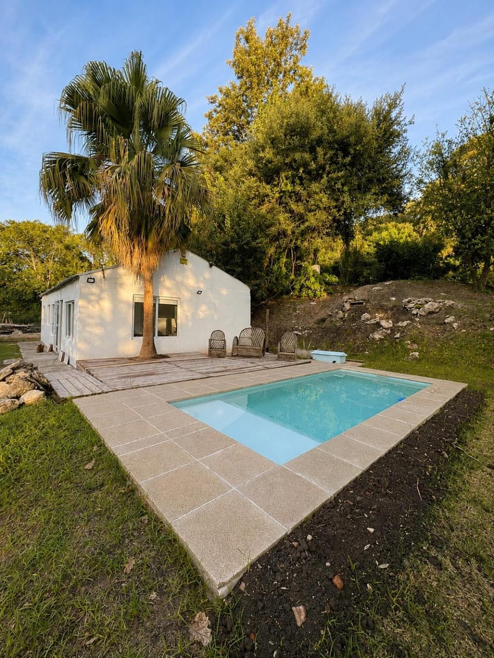 Pool view, Swimming pool, sunbed