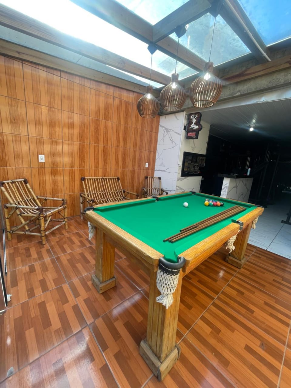 Casa com 2 quartos, piscina c aquecimento solar, sinuca e churrasqueira perto da praia House in Tramandaí