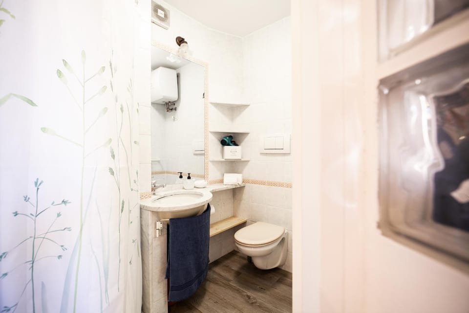 Shower, Toilet, Bathroom, bidet, hair dryier, towels