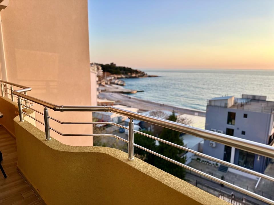 Day, View (from property/room), Balcony/Terrace, Sea view, Sunset