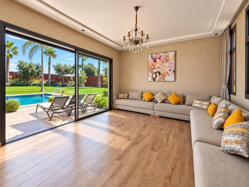 TV and multimedia, Seating area, Garden view, Pool view, air conditioner