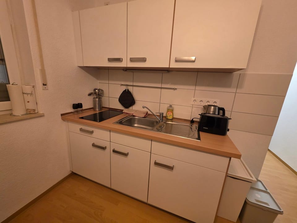 Kitchen or kitchenette, toaster