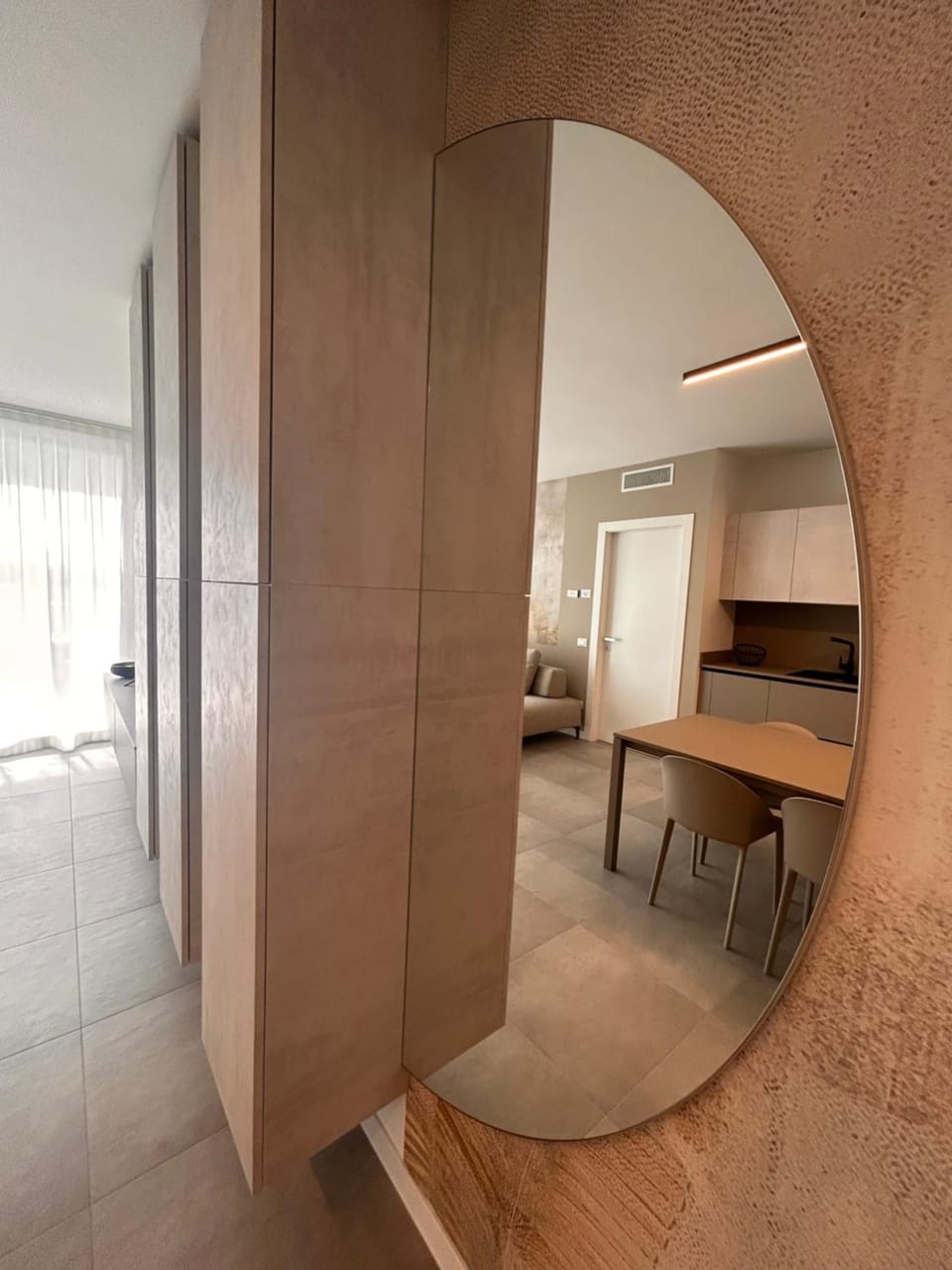 Living room, kitchen