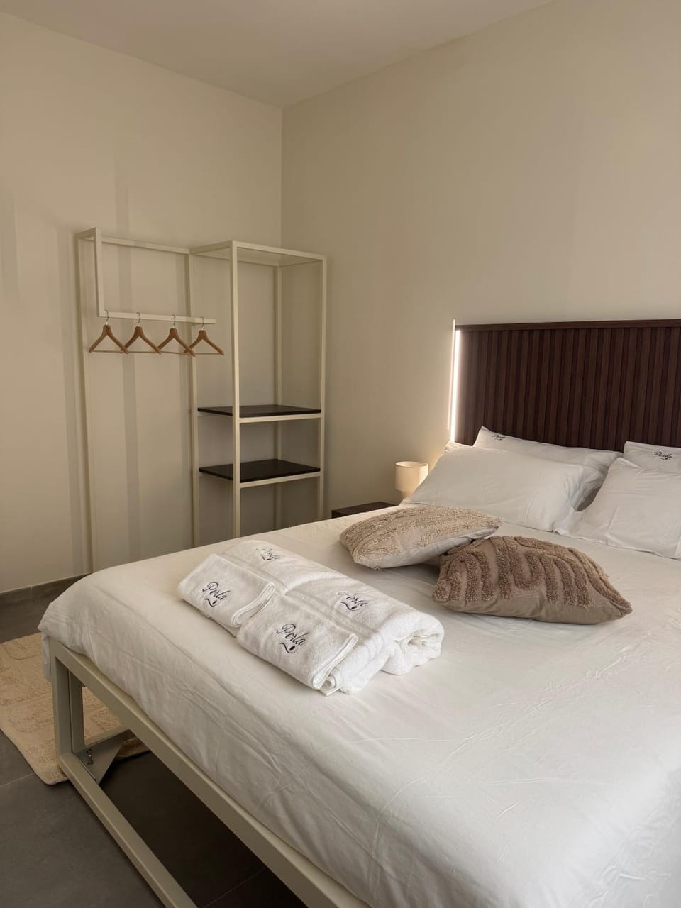 Bed, Photo of the whole room, Bedroom, towels, wardrobe