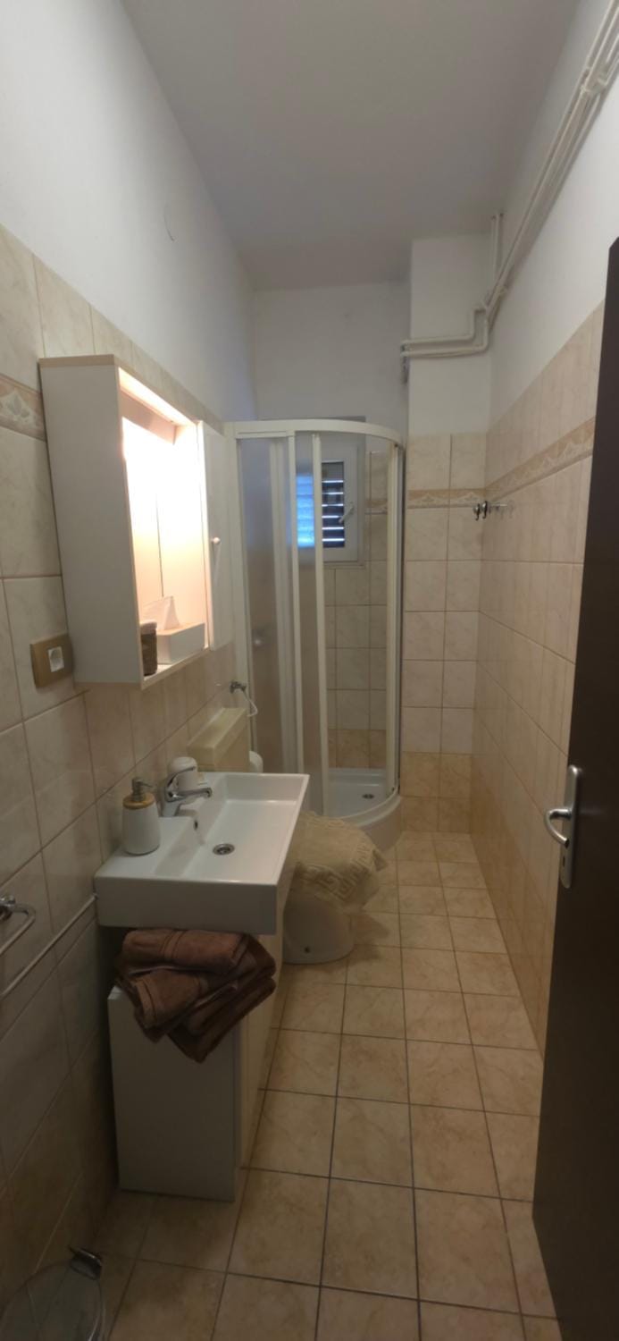 Shower, Toilet, Bathroom, towels