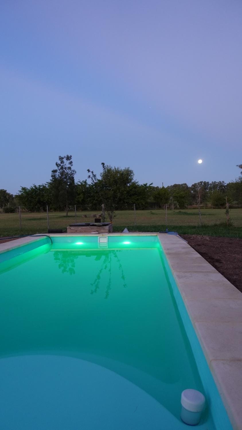 Night, Natural landscape, Pool view, Swimming pool
