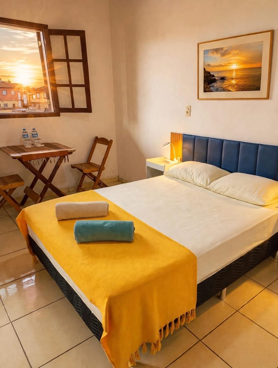 Bedroom, towels