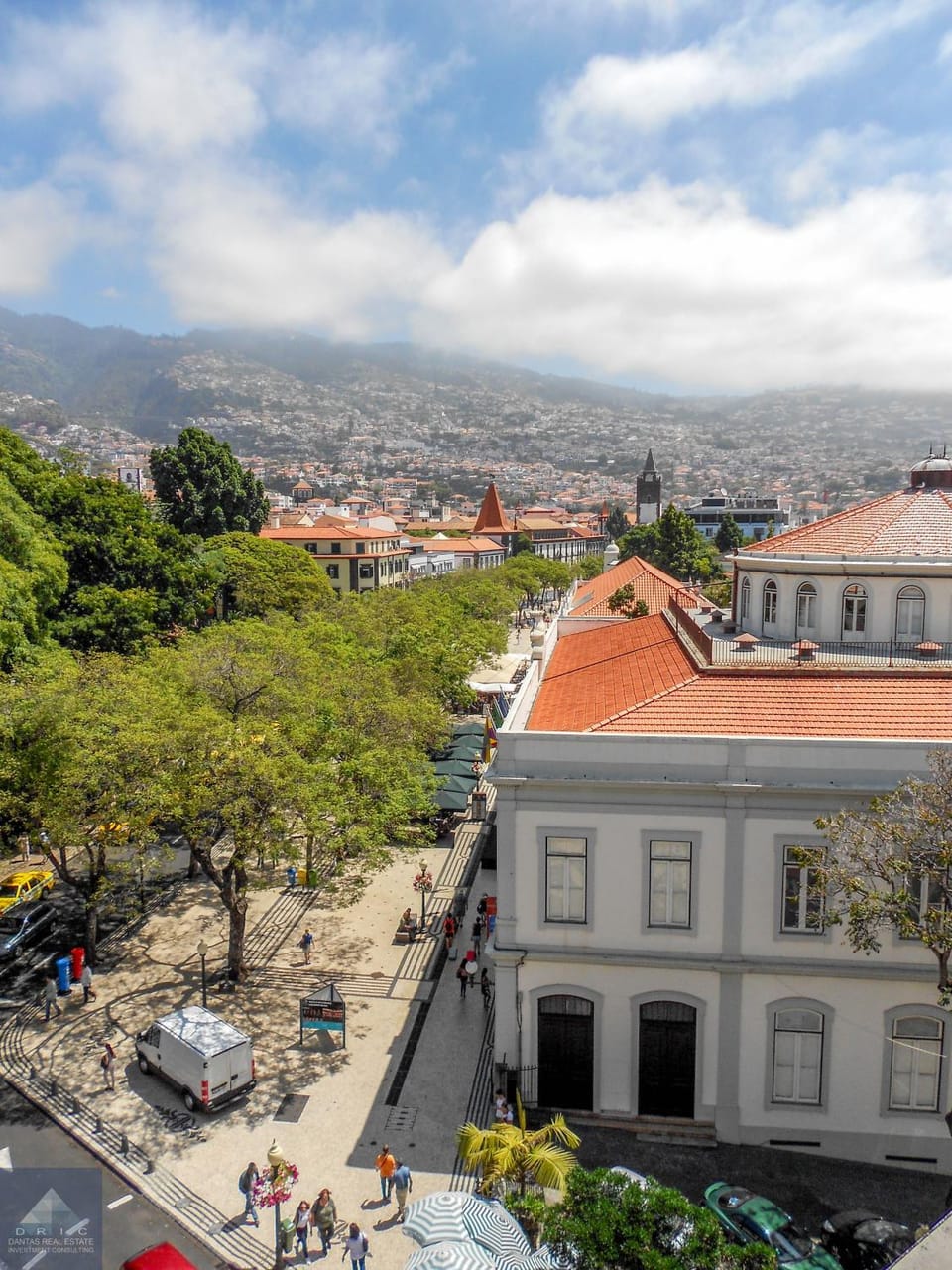 Property building, Spring, Day, City view, Mountain view, Street view