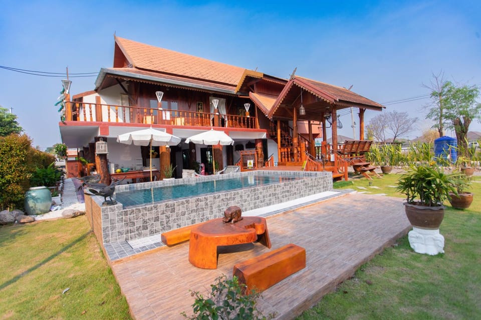 Property building, Pool view, Swimming pool
