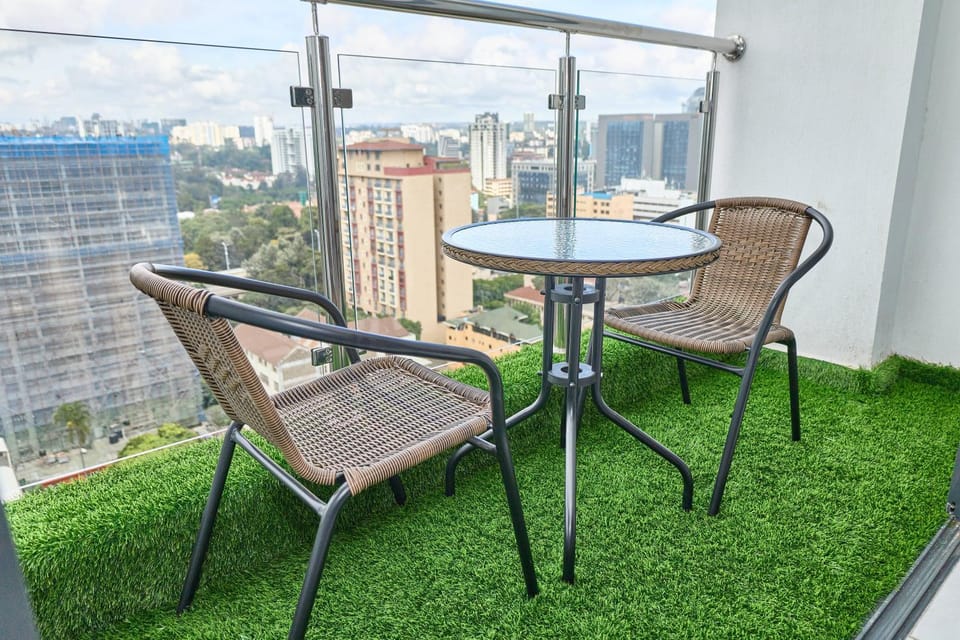 Day, View (from property/room), Balcony/Terrace, Living room, Seating area