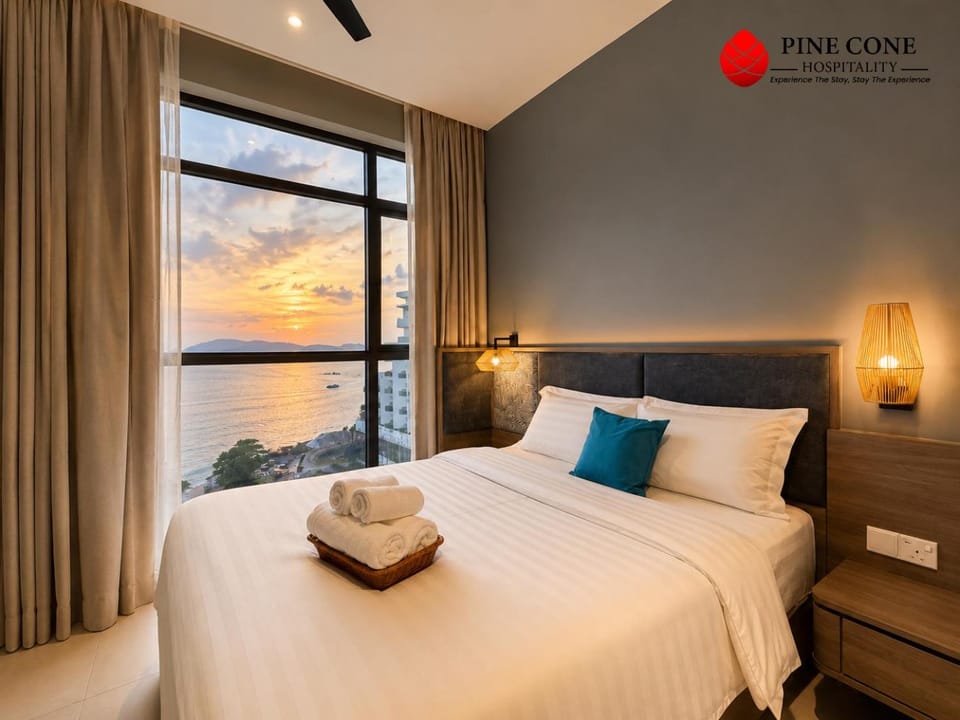 Natural landscape, Bedroom, Sea view