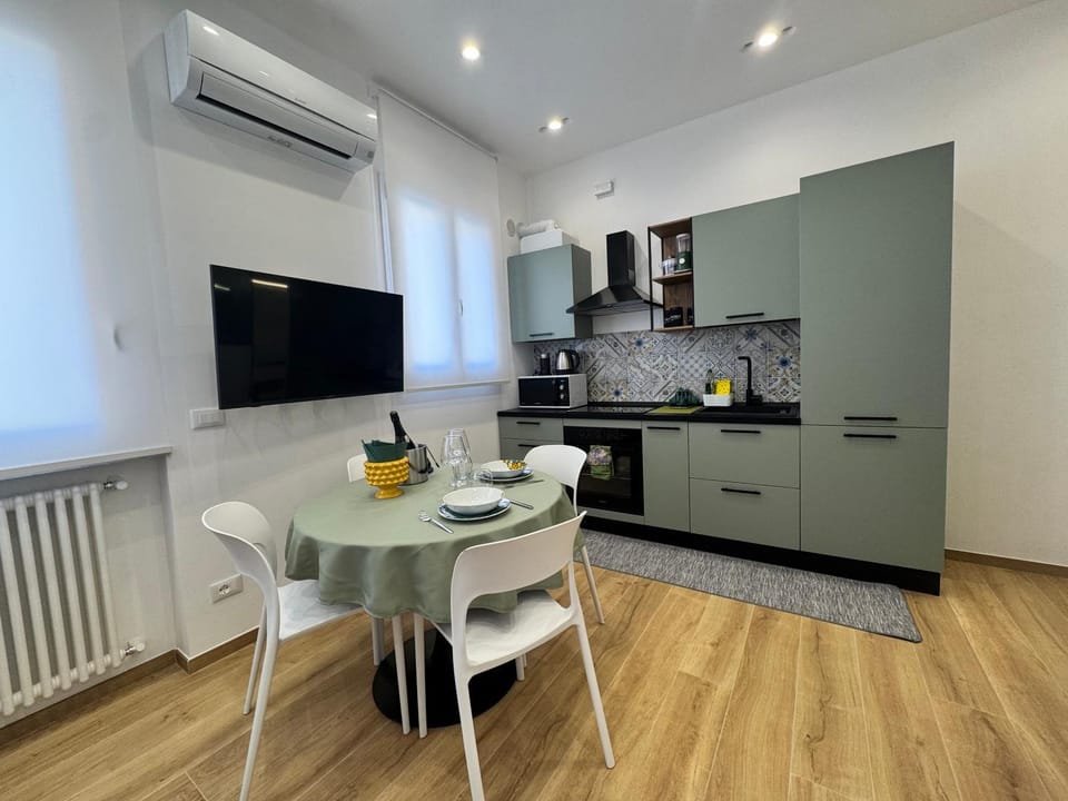 Living room, kitchen