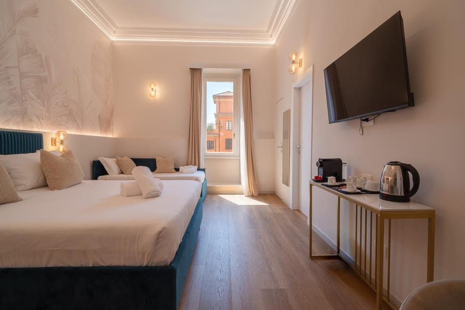 Bed, TV and multimedia, Coffee/tea facilities, Photo of the whole room, Bedroom