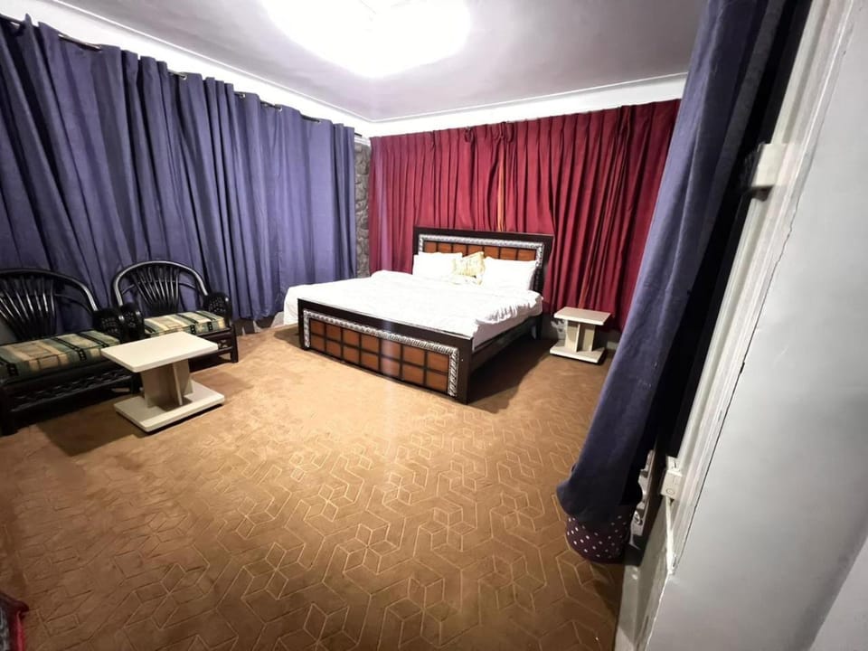 Bed, Living room, Photo of the whole room, Seating area, Bedroom