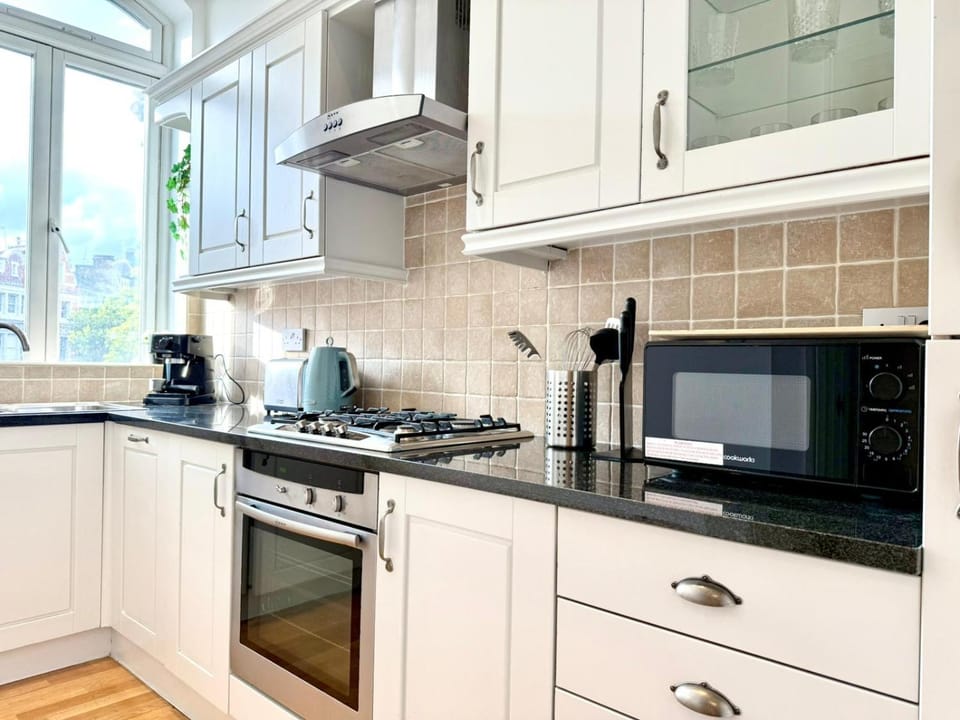 Kitchen or kitchenette, toaster