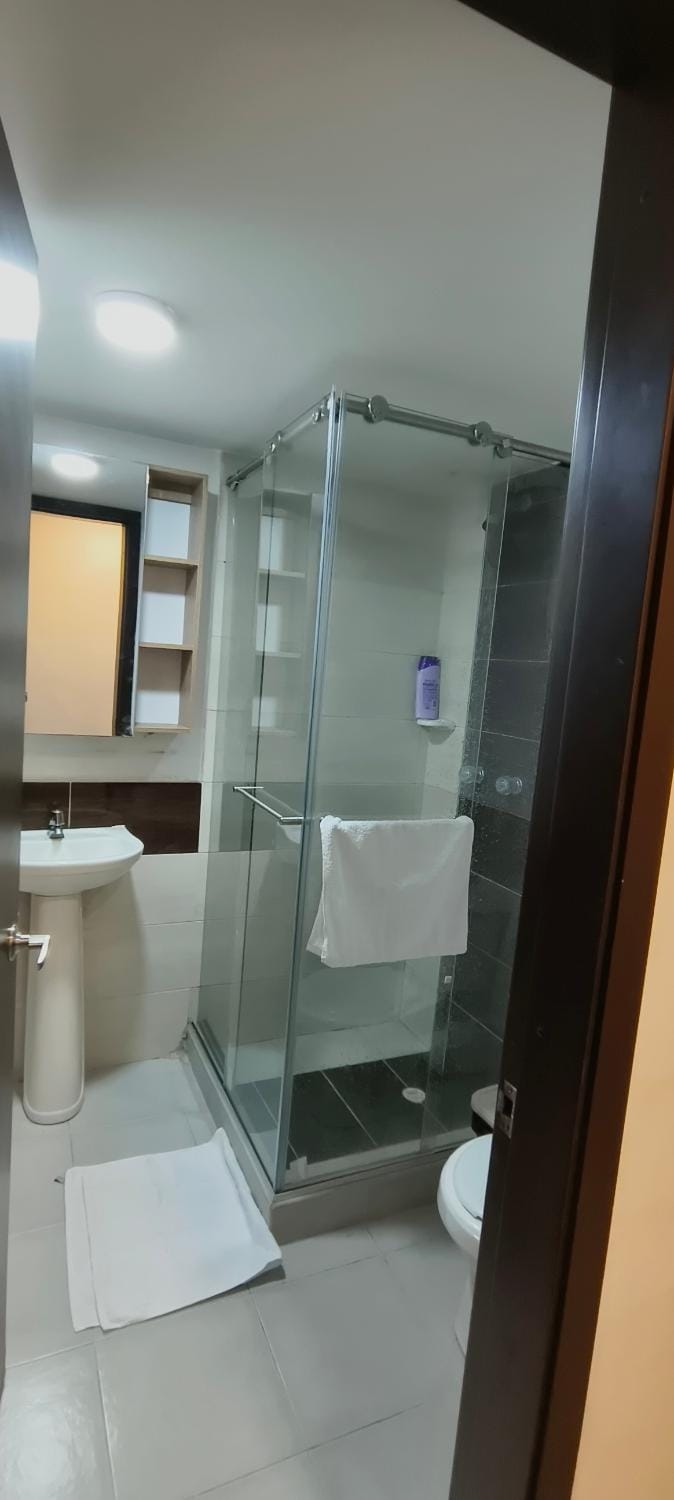 Shower, Bathroom, towels