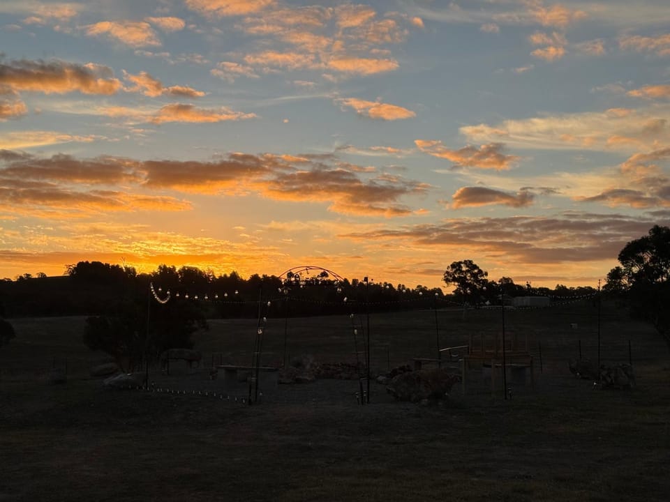 Natural landscape, Sunrise, fireplace