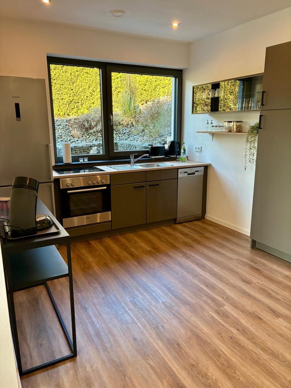 Kitchen or kitchenette, stove, kitchen