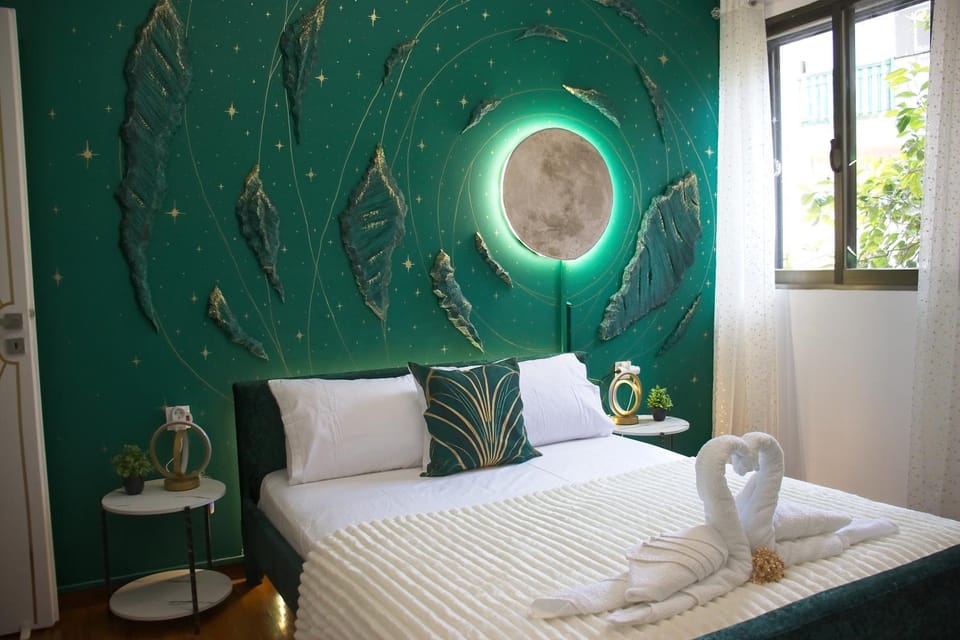Bed, Decorative detail, Bedroom
