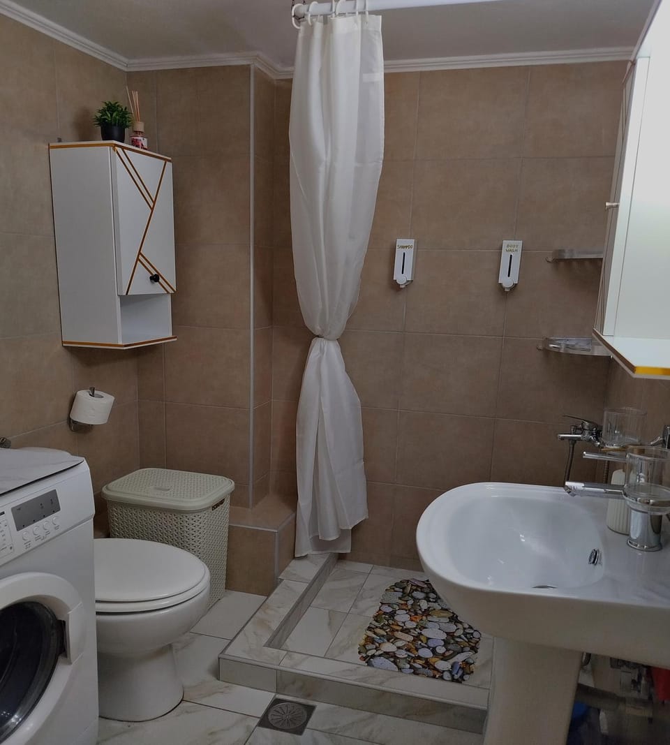 Shower, Toilet, Bathroom, washing machine