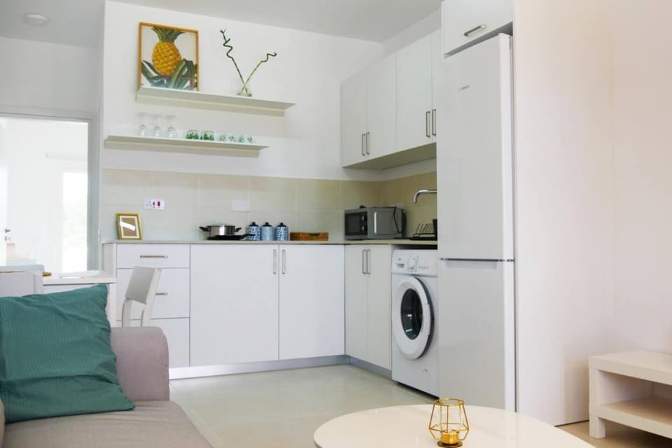 Coffee/tea facilities, Kitchen or kitchenette, Seating area, Dining area, stove, toaster, washing machine