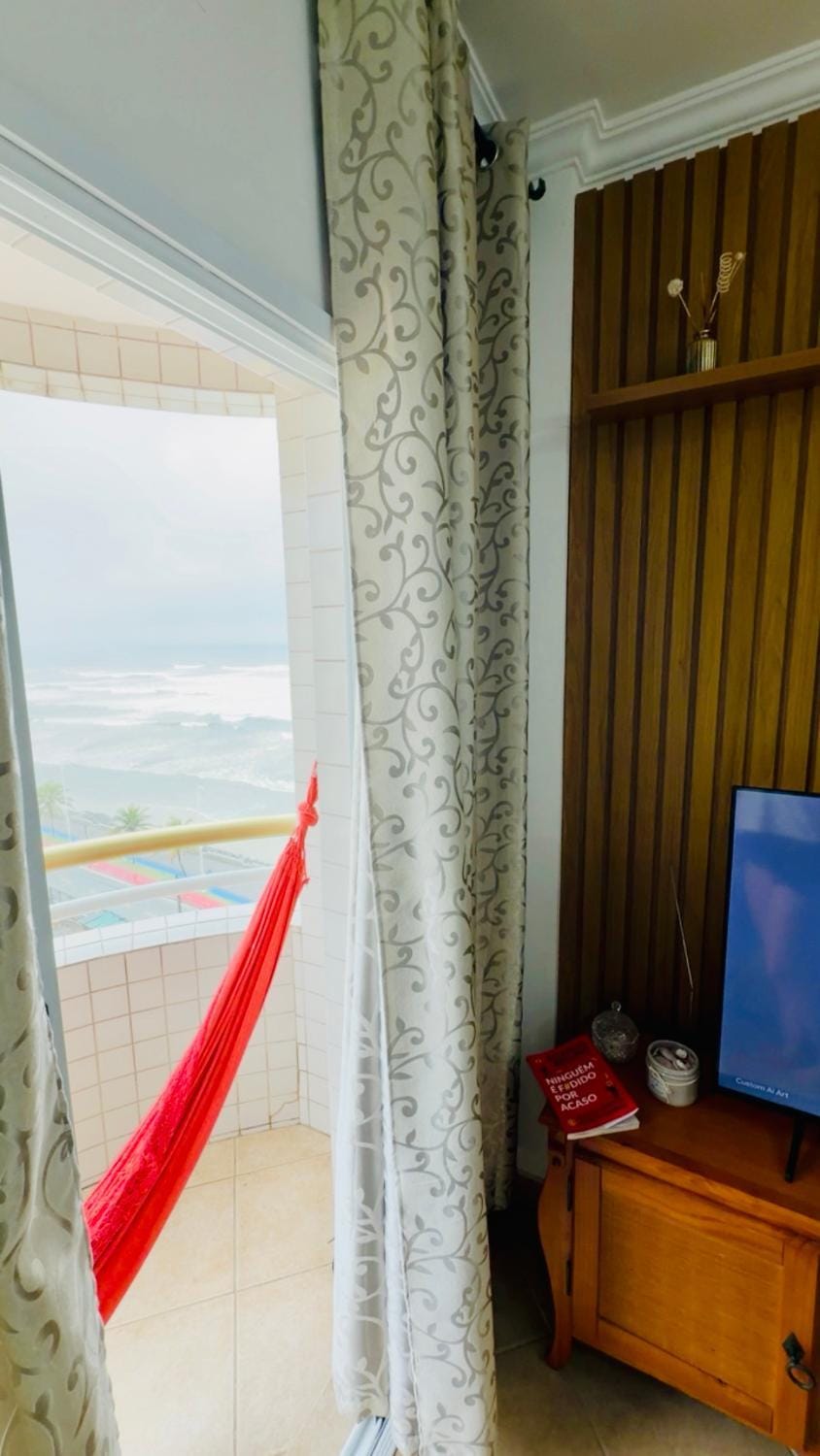 Ap frente mar com piscina - vista incrível - pé areia - Wi-Fi e garagem Apartment in State of São Paulo