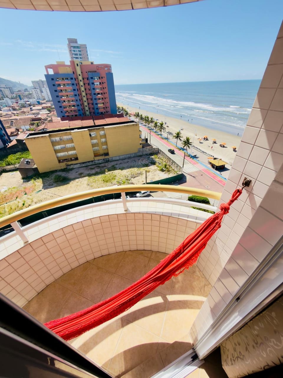 Ap frente mar com piscina - vista incrível - pé areia - Wi-Fi e garagem Apartment in State of São Paulo