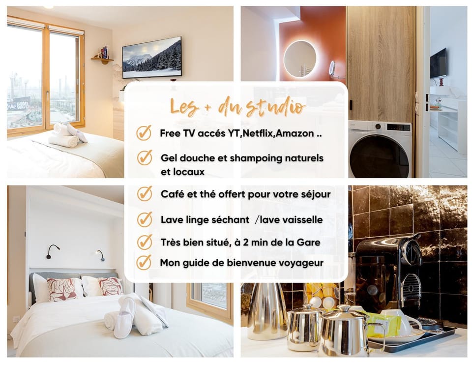 Le Léman-Charmant Studio- Près de Genève Apartment in Annemasse
