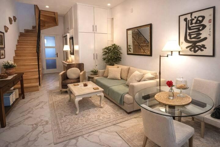 Living room, Seating area, Dining area