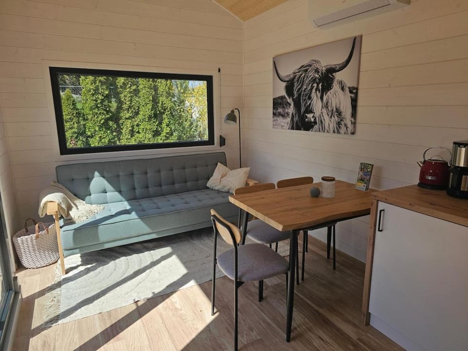 Living room, Seating area, Dining area, air conditioner