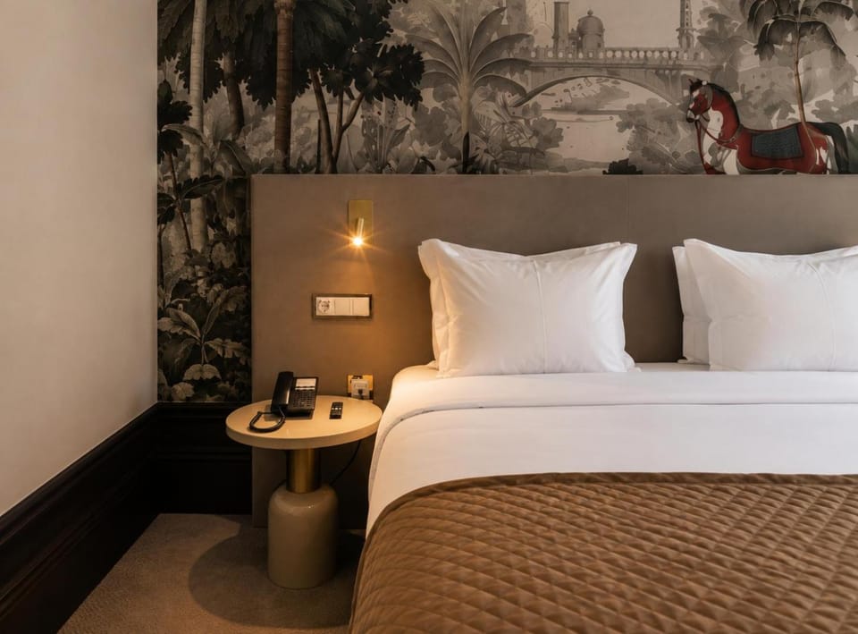 Bed, Decorative detail, Bedroom