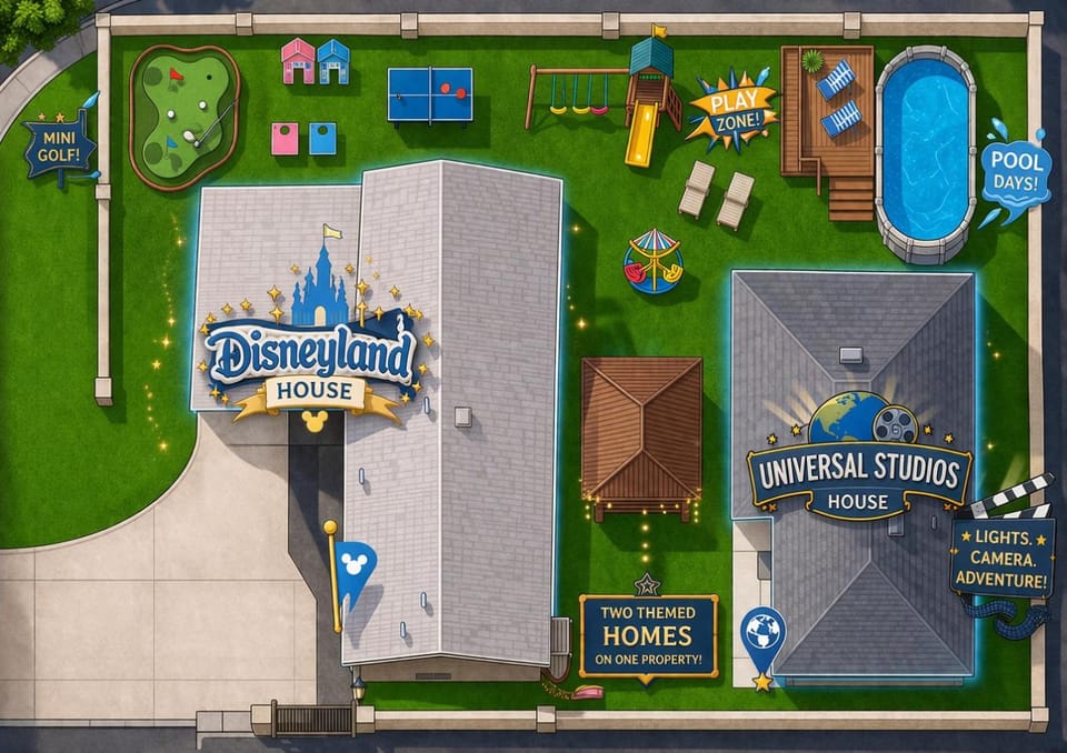 Theme Park Paradise: Disney + Universal & More! House in Garden Grove
