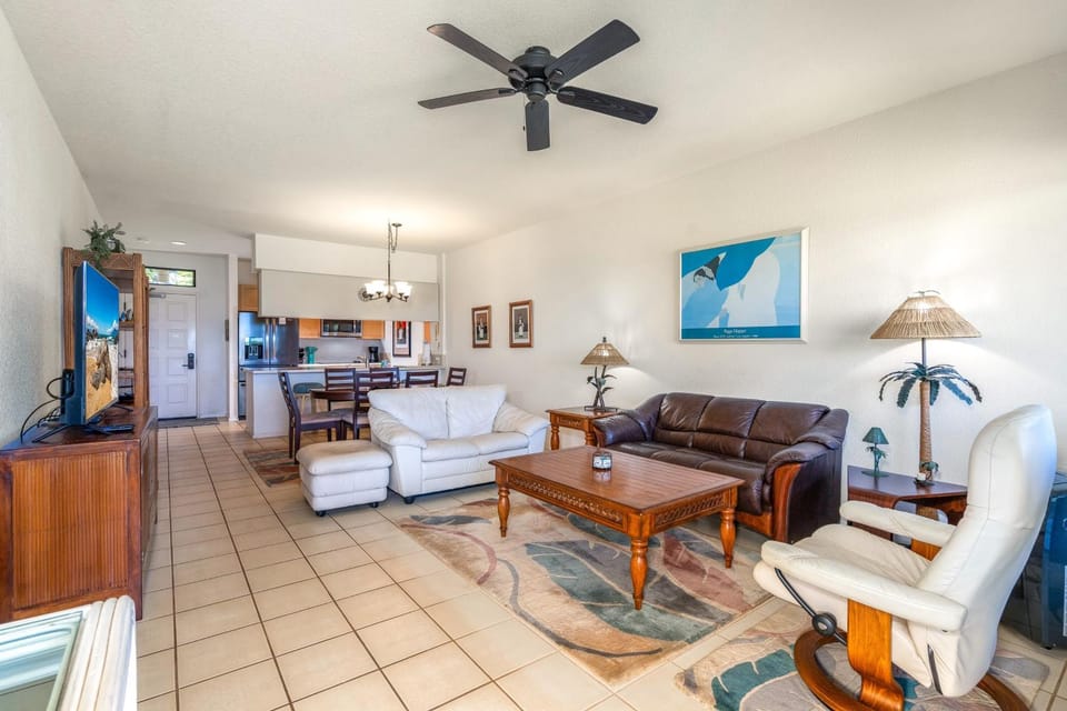 Grand Champions #147 Golf Course Views Full Kitchen AC In Bedrooms Apartment in Wailea