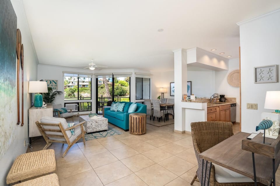 Grand Champions #79 Renovated Ground Floor, Ocean and Golf Course Views Apartment in Wailea