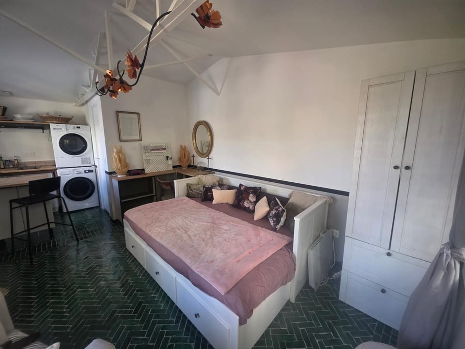 Bedroom, wardrobe, air conditioner