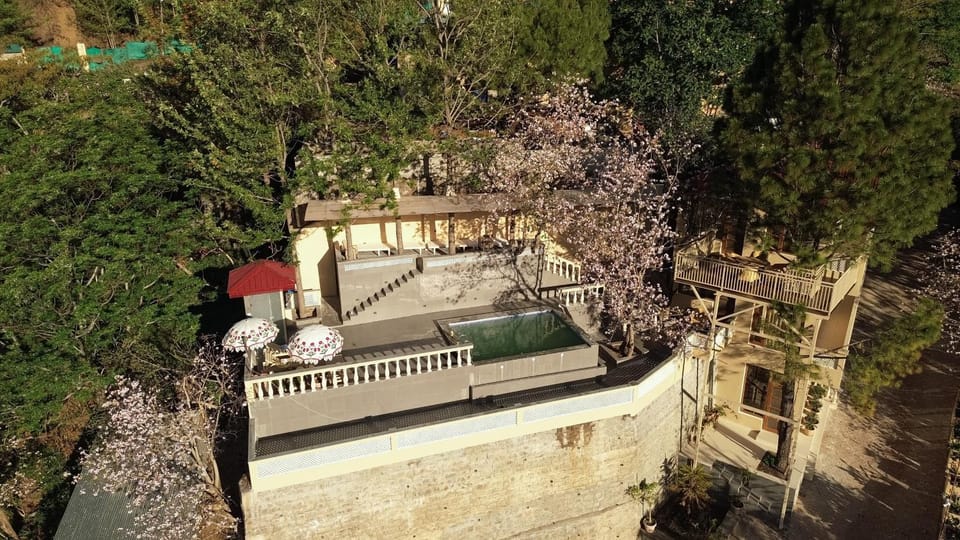 Mansaayan Villas by Aurella Hospitality-3BHK Luxury Valley View Villa in Kasauli with Private Pool, Treehouse & 70 inches Smart TV Bar Lounge Villa in Himachal Pradesh