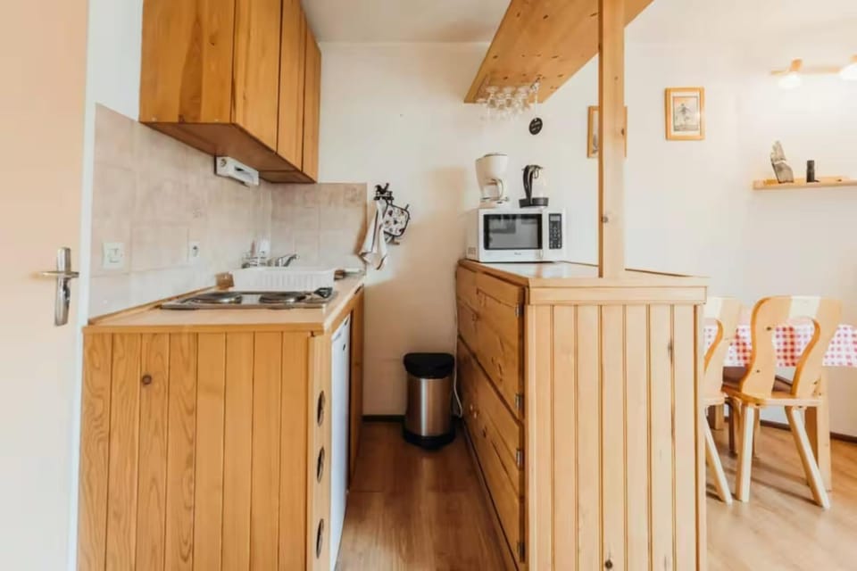 Cozy studio with balcony and Mont Blanc view Apartment in Saint-Gervais-Bains