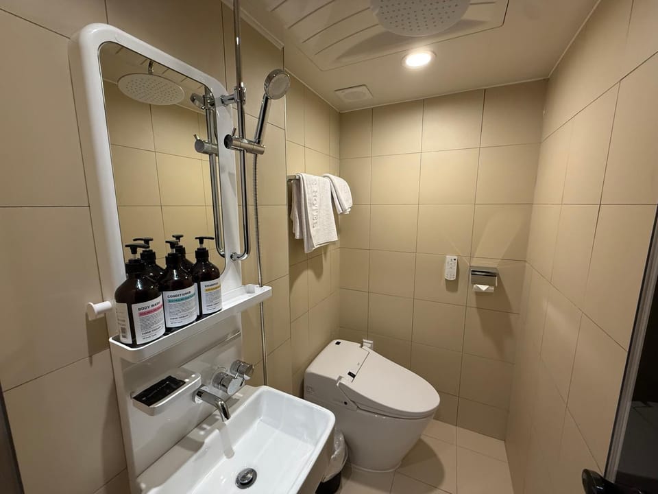 Shower, Toilet, Bathroom, towels