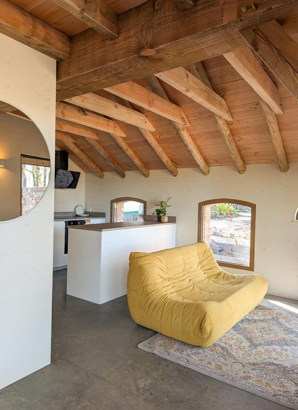 Kitchen or kitchenette, Living room, Photo of the whole room, Seating area